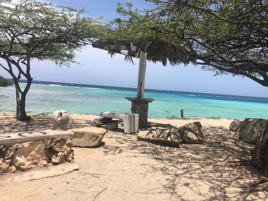Cozy 1-Bedroom Apartment Minutes Away Drive To Mangel Halto Beach Savaneta Buitenkant foto